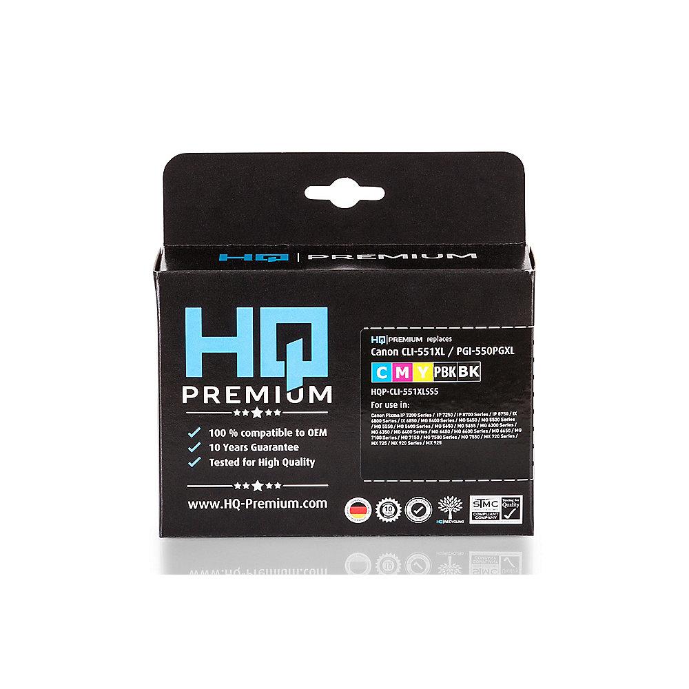 HQ-Premium Tintenpatronen Multipack ersetzt Canon PGI-550 / CLI-551