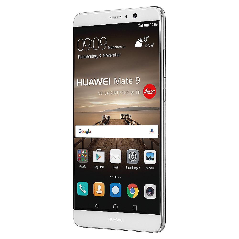 HUAWEI Mate 9 Dual-SIM silver Android 7.0 Smartphone mit Leica Dual-Kamera
