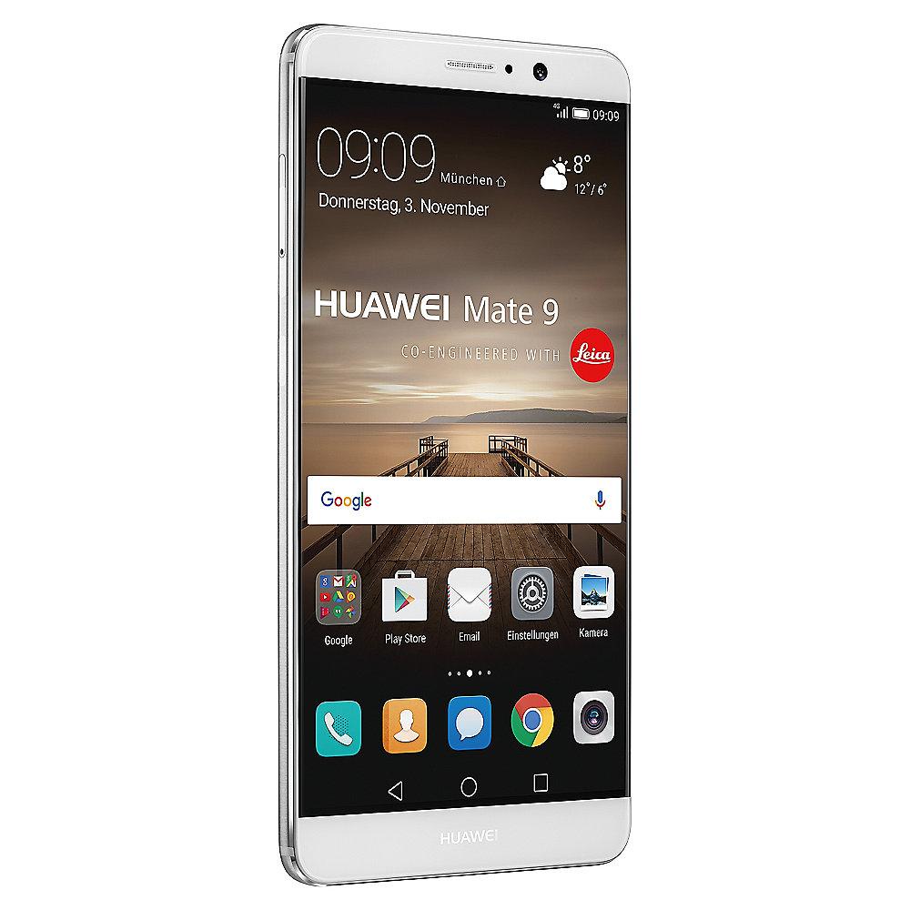 HUAWEI Mate 9 Dual-SIM silver Android 7.0 Smartphone mit Leica Dual-Kamera