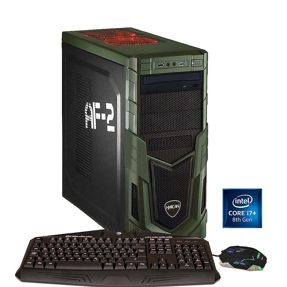 Hyrican Military i7-8086K 16GB RAM 32GB Optane 2TB HDD 256GB SSD GTX 1070Ti W10