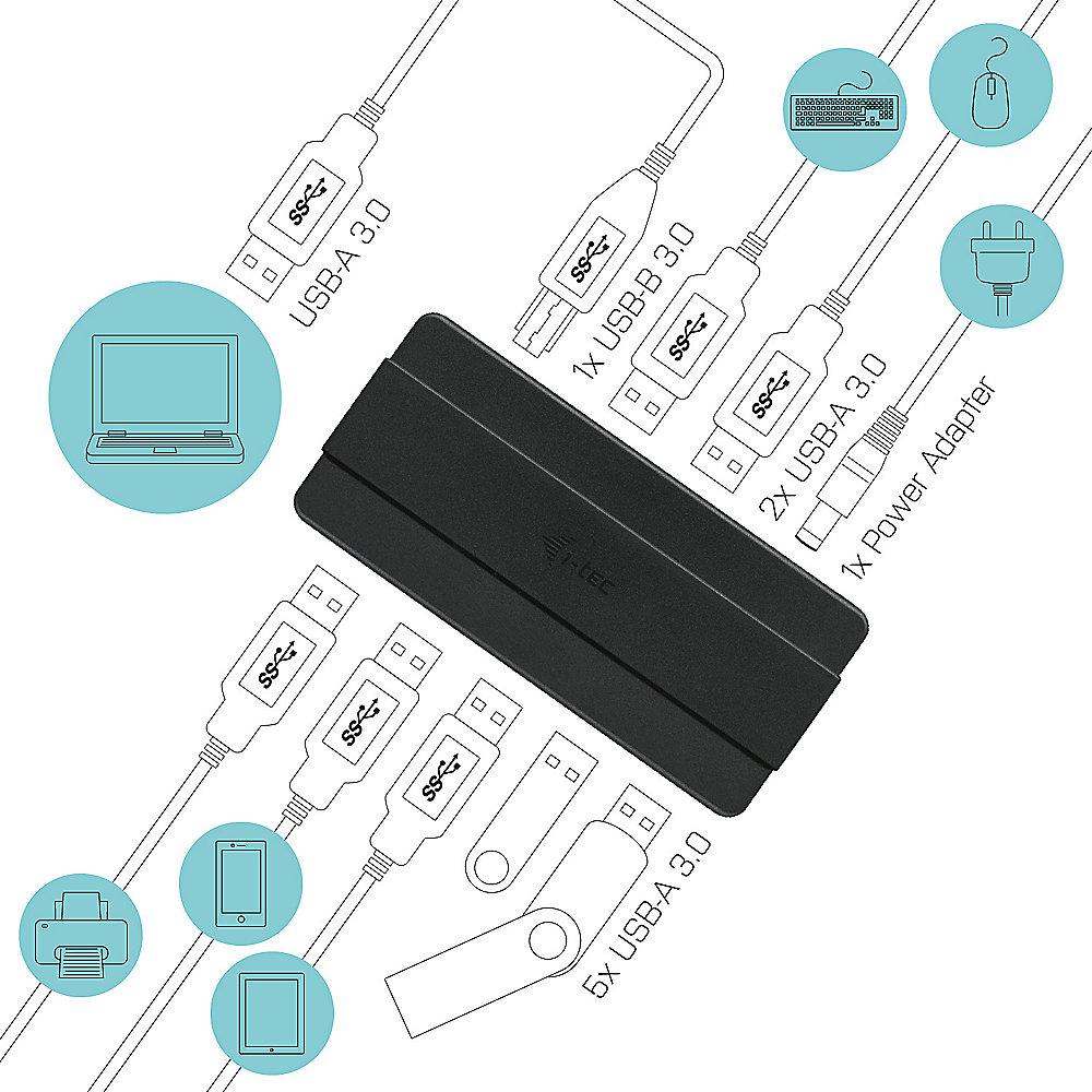 i-tec USB 3.0 Advance Charging 7-Port HUB Aktiv mit Netzadapter, i-tec, USB, 3.0, Advance, Charging, 7-Port, HUB, Aktiv, Netzadapter