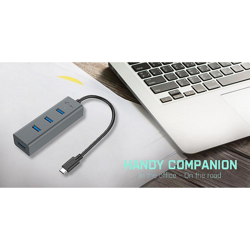 i-tec USB-C HUB 4 port USB 3.0 Metall