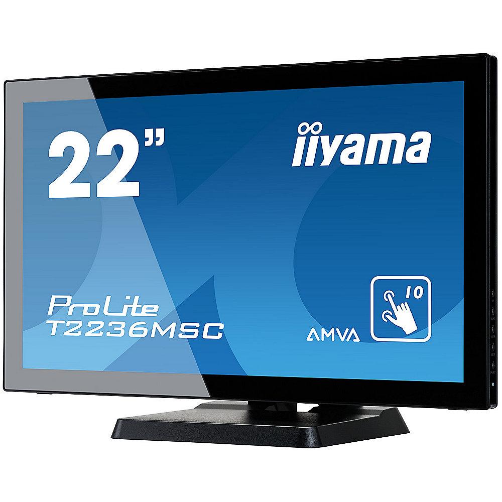 iiyama ProLite T2236MSC-B2 55cm (22") 10-Punkt Multitouch-Monitor