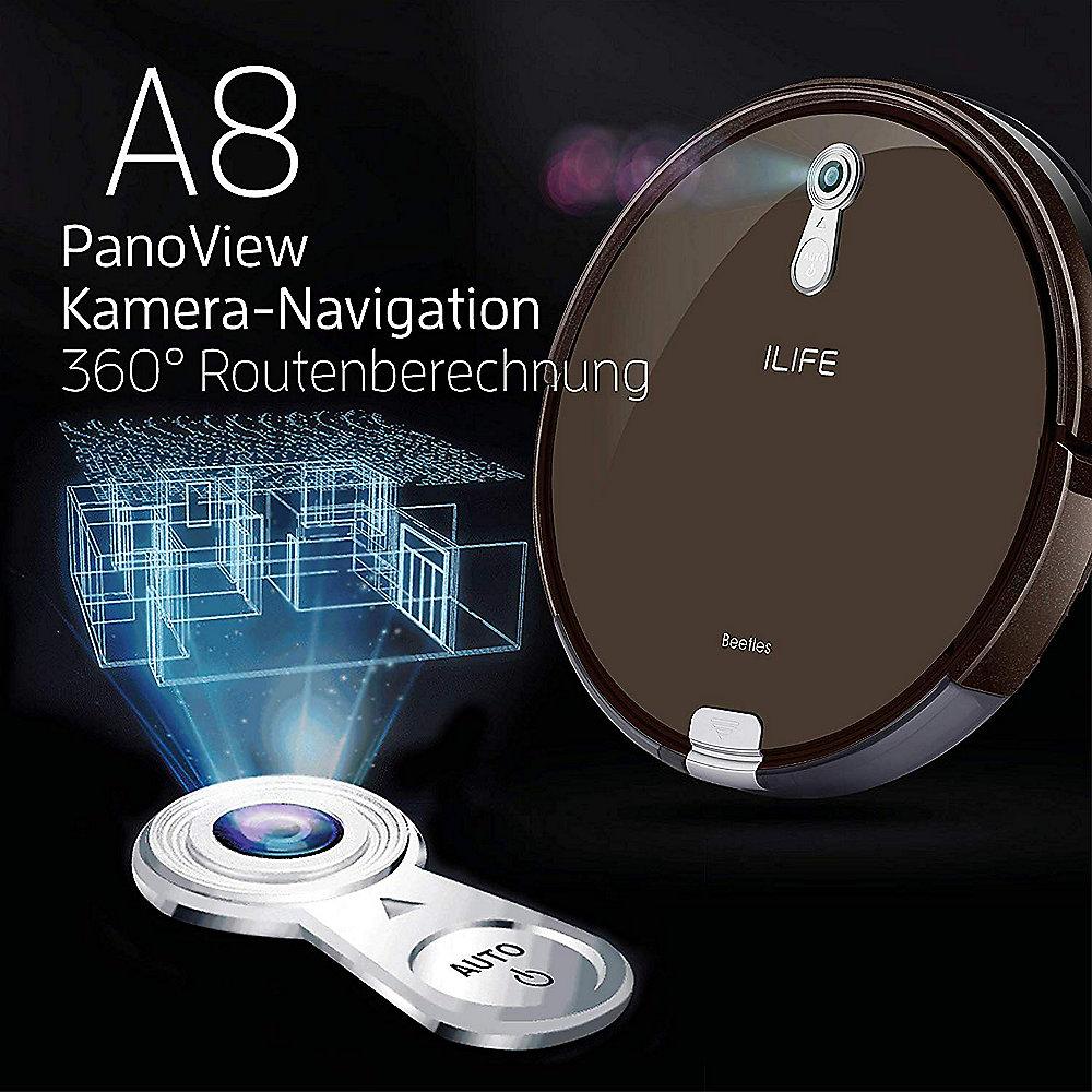 ILIFE A8 Staubsauger-Roboter mocca braun, ILIFE, A8, Staubsauger-Roboter, mocca, braun