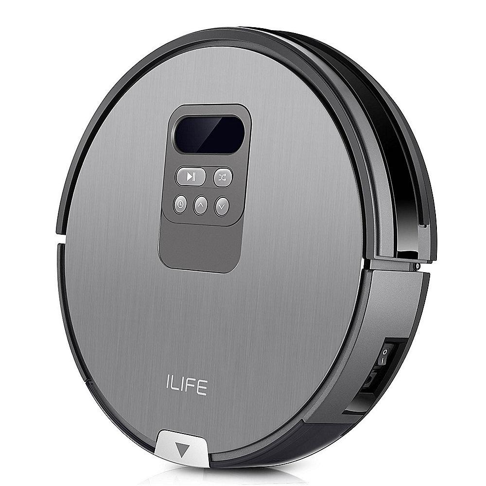 ILIFE V80 Staubsauger-Roboter mit Wischfunktion silber/grau