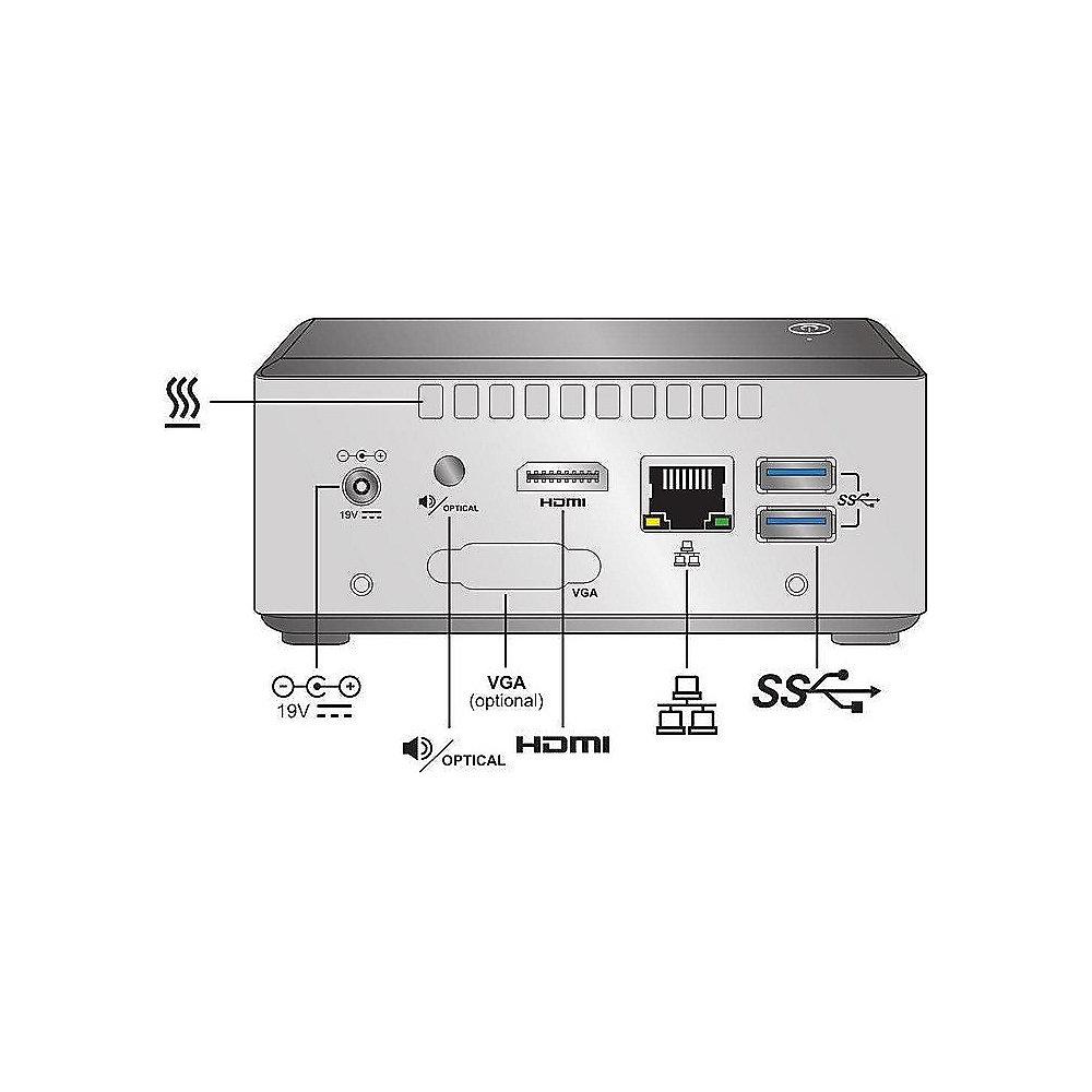 Intel NUC Kit NUC5CPYH Mini PC N3050 0GB/0GB 1x HDMI 4K WLAN /ac SD-Lesegerät