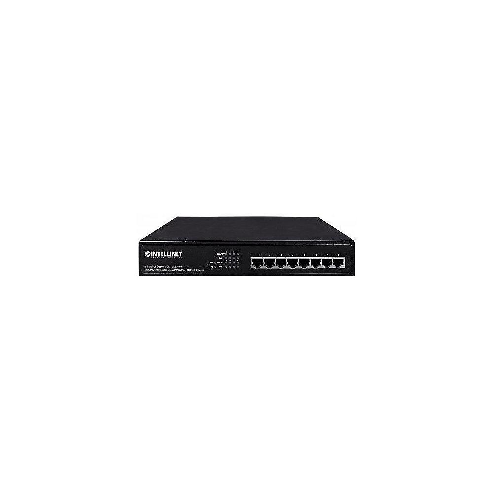 Intellinet 8-Port PoE  Web Managed Desktop Switch davon 8x PoE  max. 140W