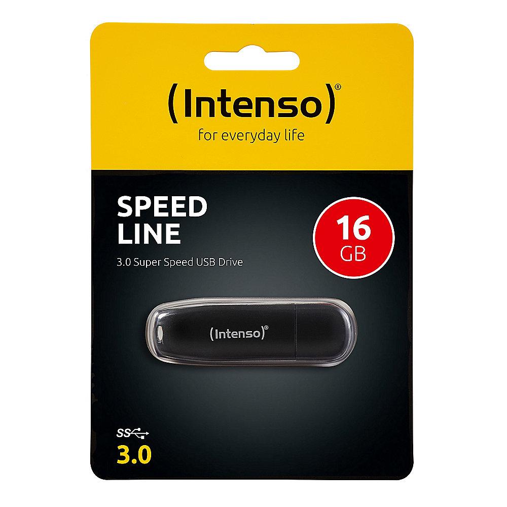 Intenso 16GB Speed Line USB 3.0 Stick schwarz