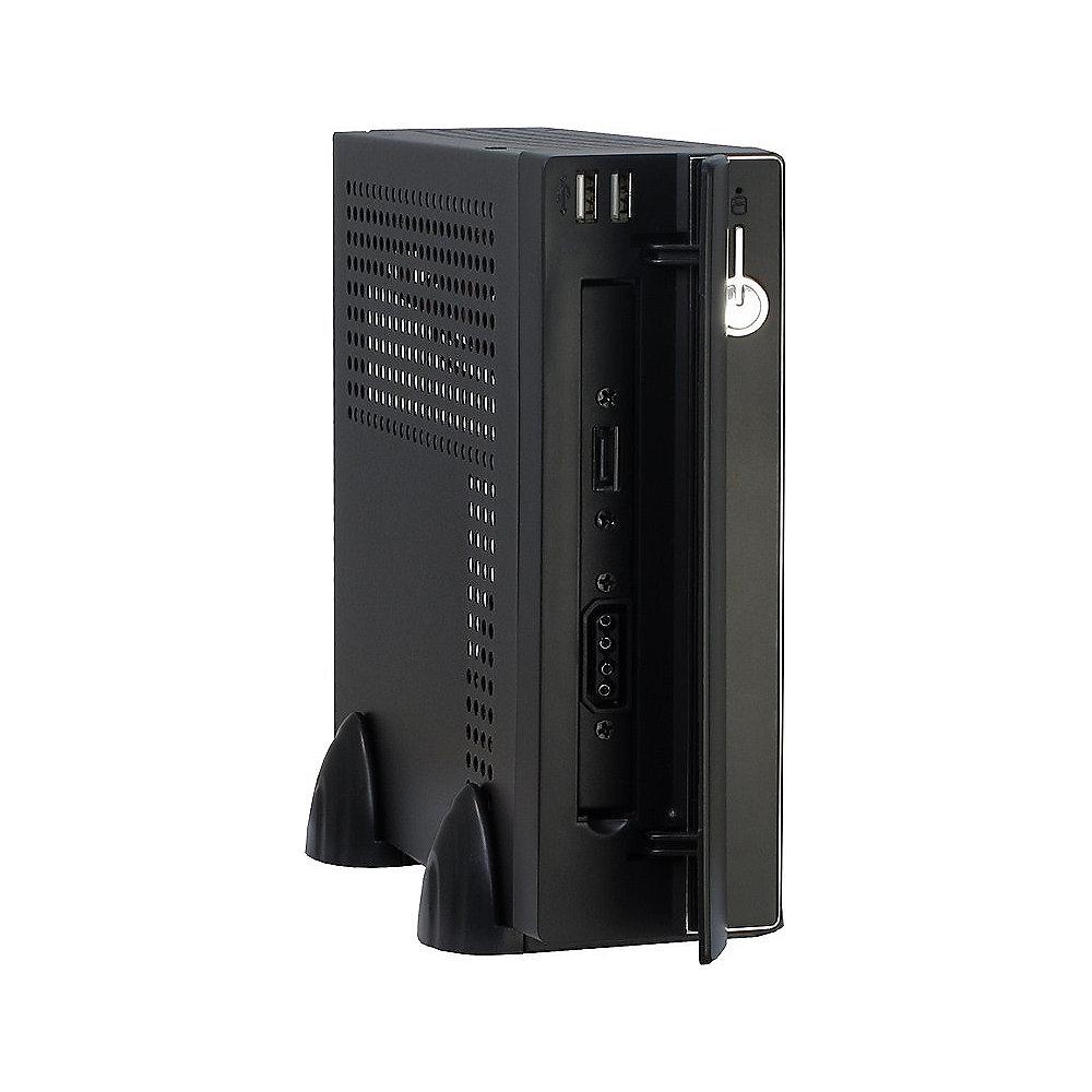 InterTech ITX E-3002 Gehäuse mini-ITX - Schwarz (60Watt Netzteil)