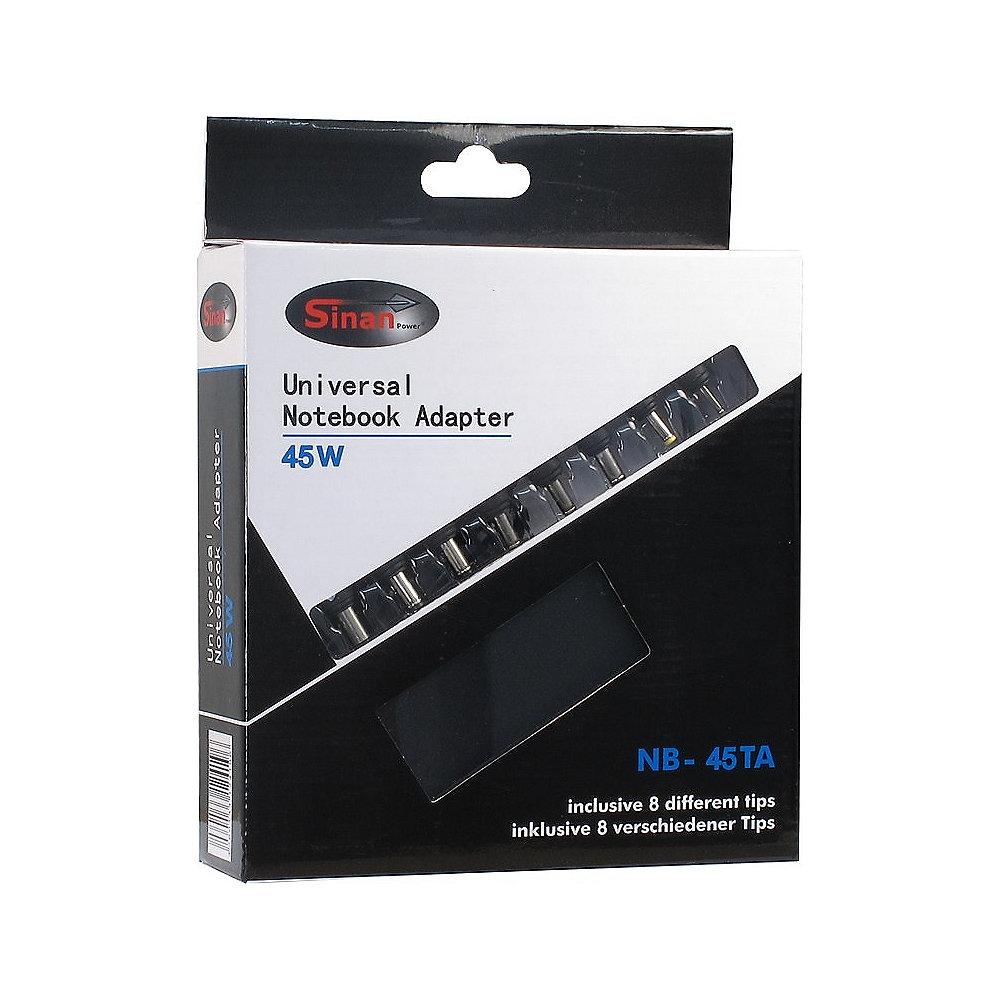 Intertech SinanPower NB-45TA 45 Watt Universal Notebook-Adapter