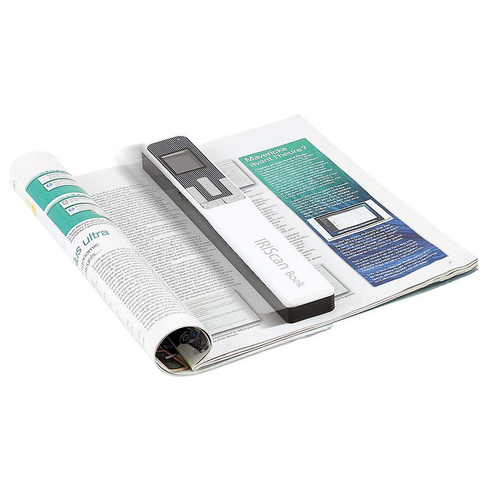 IRIS IRIScan Book 5 weiß kabelloser Scanner mit LCD-Farbdisplay USB