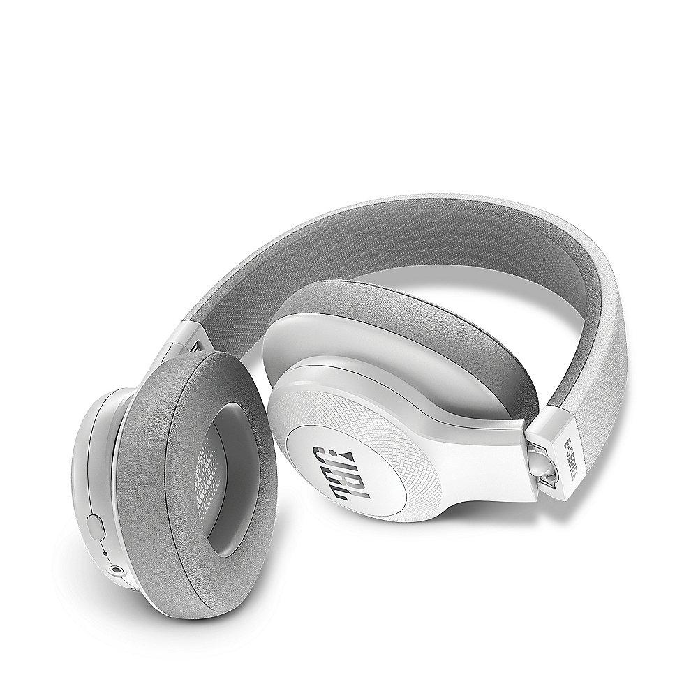 JBL E55BT Weiß - Over-Ear - Bluetooth Kopfhörer mit Mikrofon