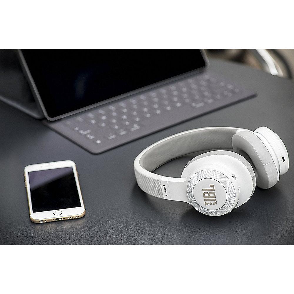 JBL E55BT Weiß - Over-Ear - Bluetooth Kopfhörer mit Mikrofon, JBL, E55BT, Weiß, Over-Ear, Bluetooth, Kopfhörer, Mikrofon