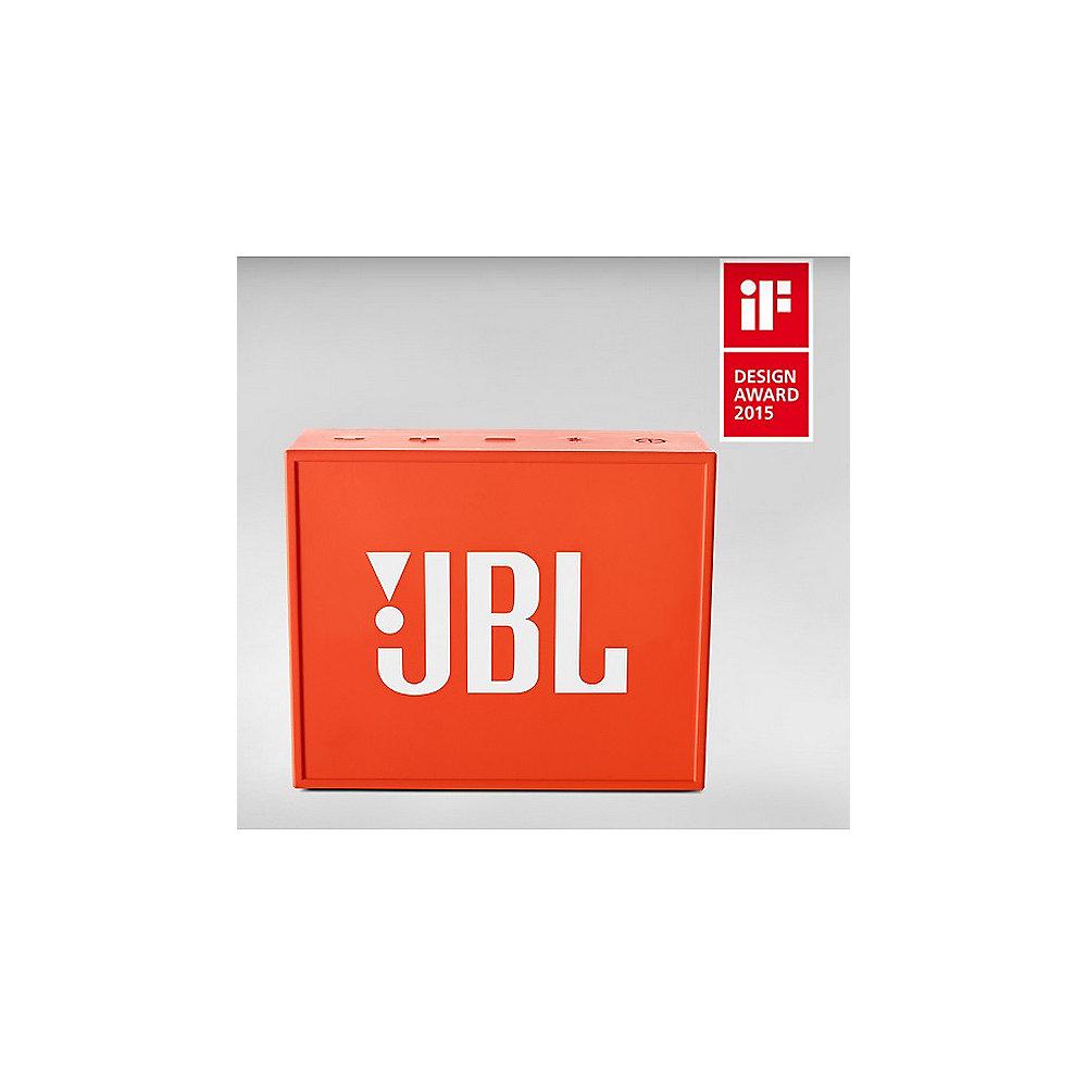 JBL GO Orange Ultraportabler Bluetooth Lautsprecher