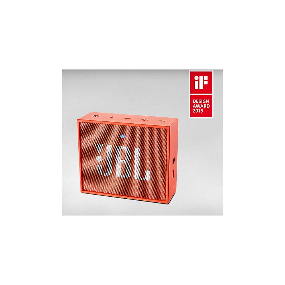 JBL GO Orange Ultraportabler Bluetooth Lautsprecher