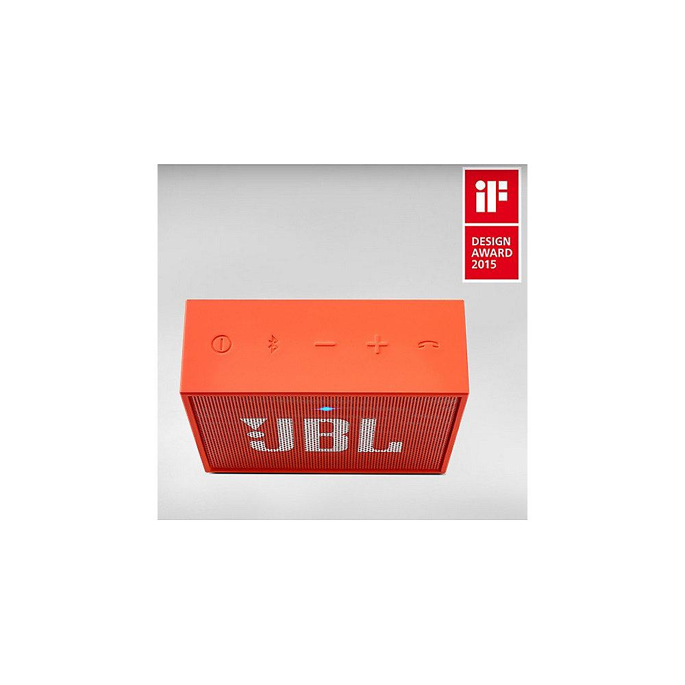 JBL GO Orange Ultraportabler Bluetooth Lautsprecher