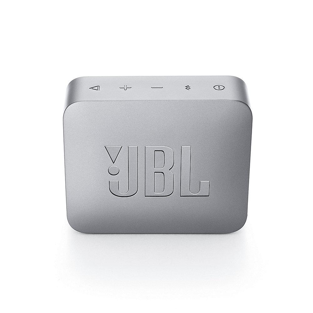 JBL GO2 Grau Ultraportabler Bluetooth Lautsprecher wasserdicht