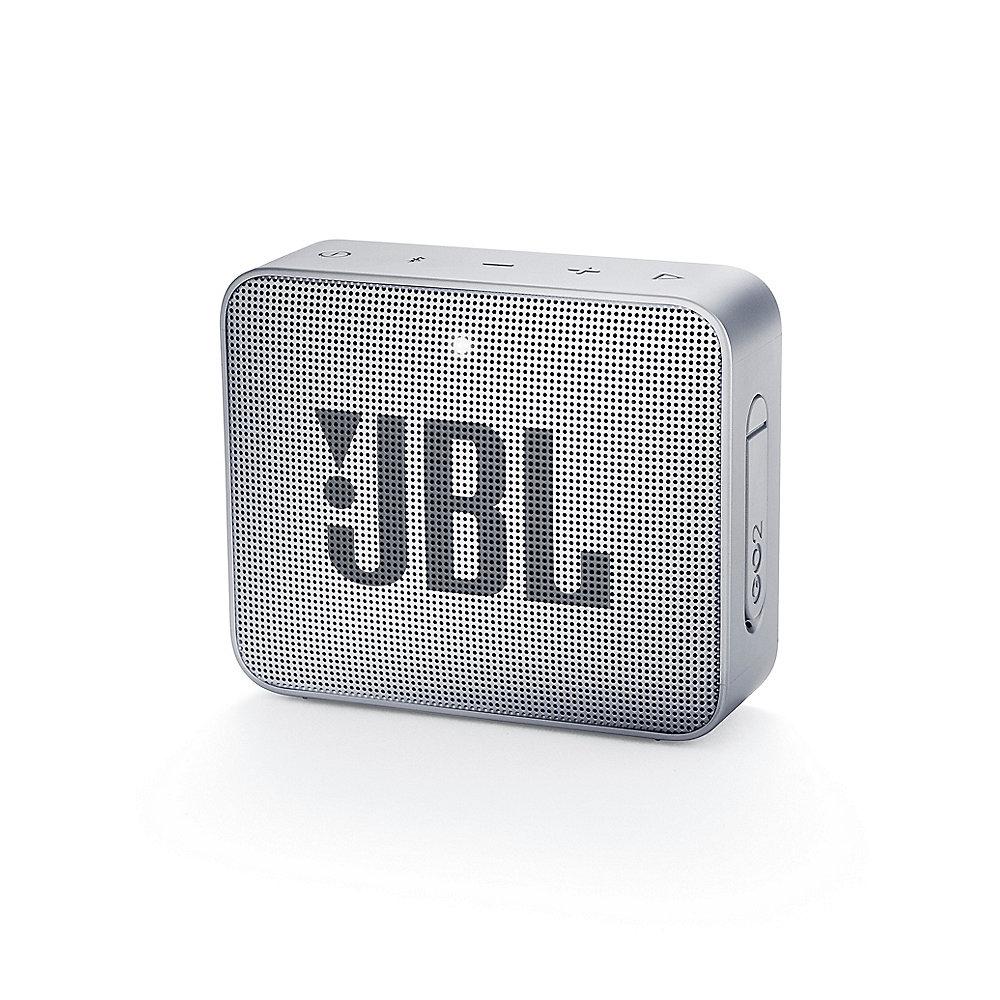 JBL GO2 Grau Ultraportabler Bluetooth Lautsprecher wasserdicht