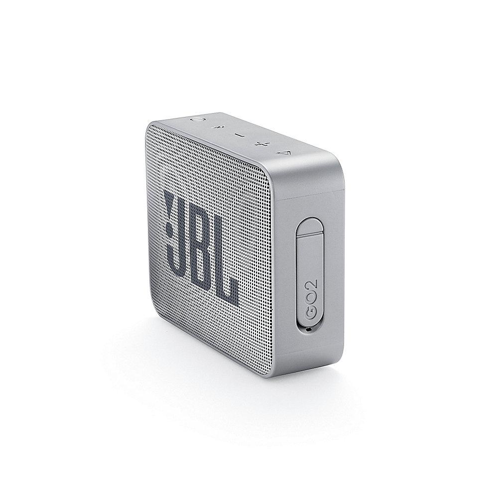 JBL GO2 Grau Ultraportabler Bluetooth Lautsprecher wasserdicht