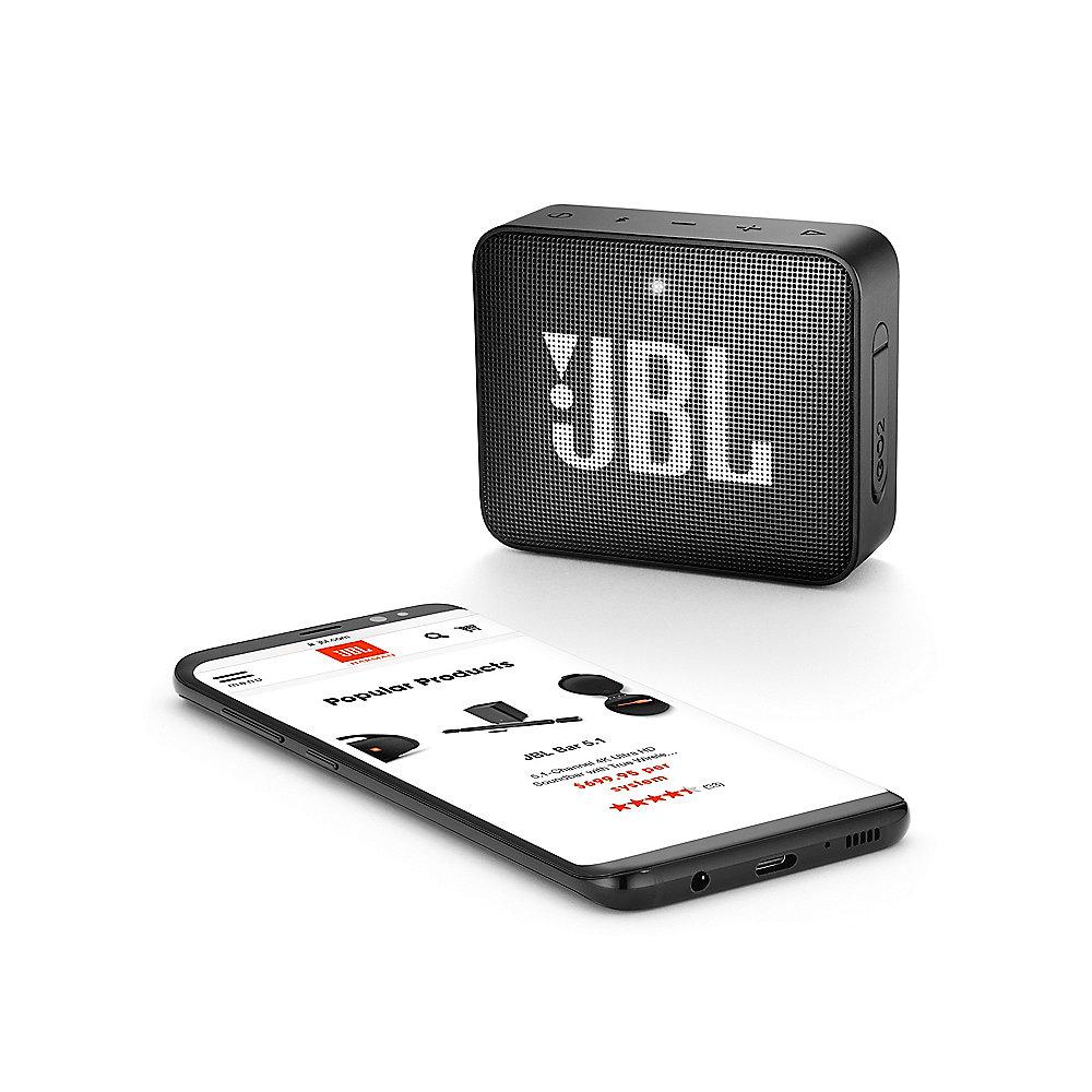 JBL GO2 Schwarz Ultraportabler Bluetooth Lautsprecher wasserdicht