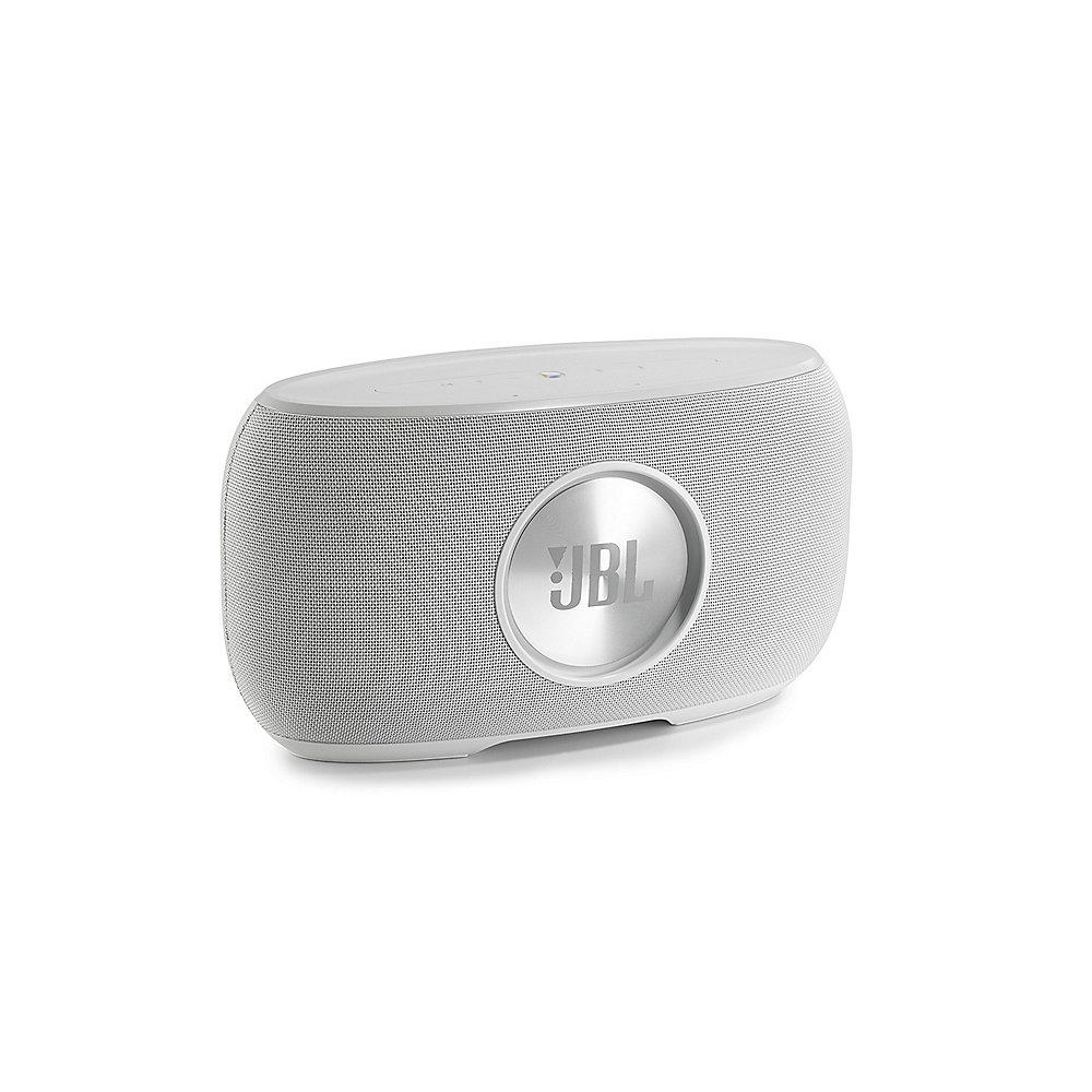 JBL Link 500 weiß Google Sprachsteuerung, Lautsprecher mit WLAN und Bluetooth