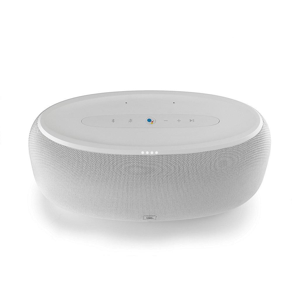 JBL Link 500 weiß Google Sprachsteuerung, Lautsprecher mit WLAN und Bluetooth