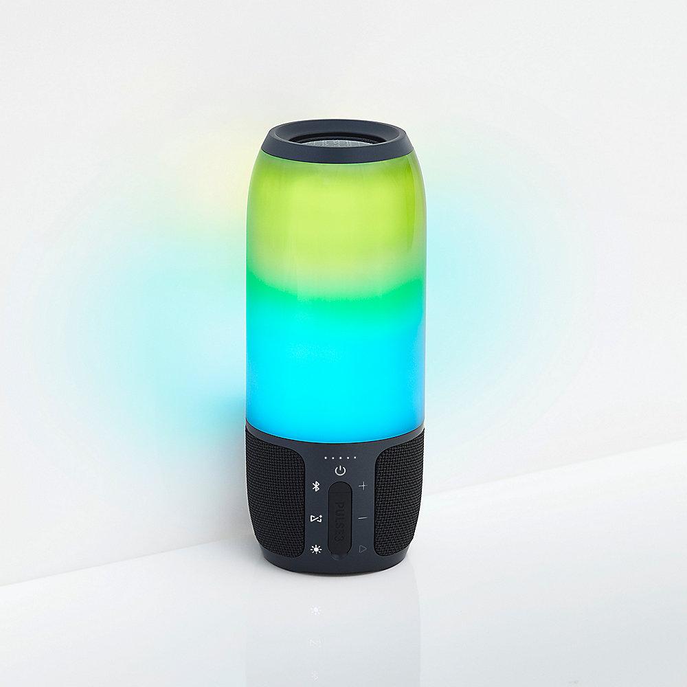 JBL Pulse 3 Bluetooth-Lautsprecher LED-Beleuchtung schwarz spritzgeschützt IPX7, JBL, Pulse, 3, Bluetooth-Lautsprecher, LED-Beleuchtung, schwarz, spritzgeschützt, IPX7