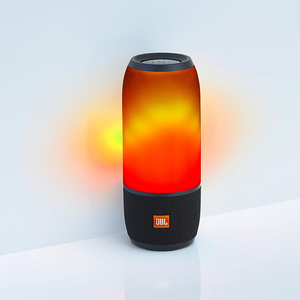 JBL Pulse 3 Bluetooth-Lautsprecher LED-Beleuchtung schwarz spritzgeschützt IPX7