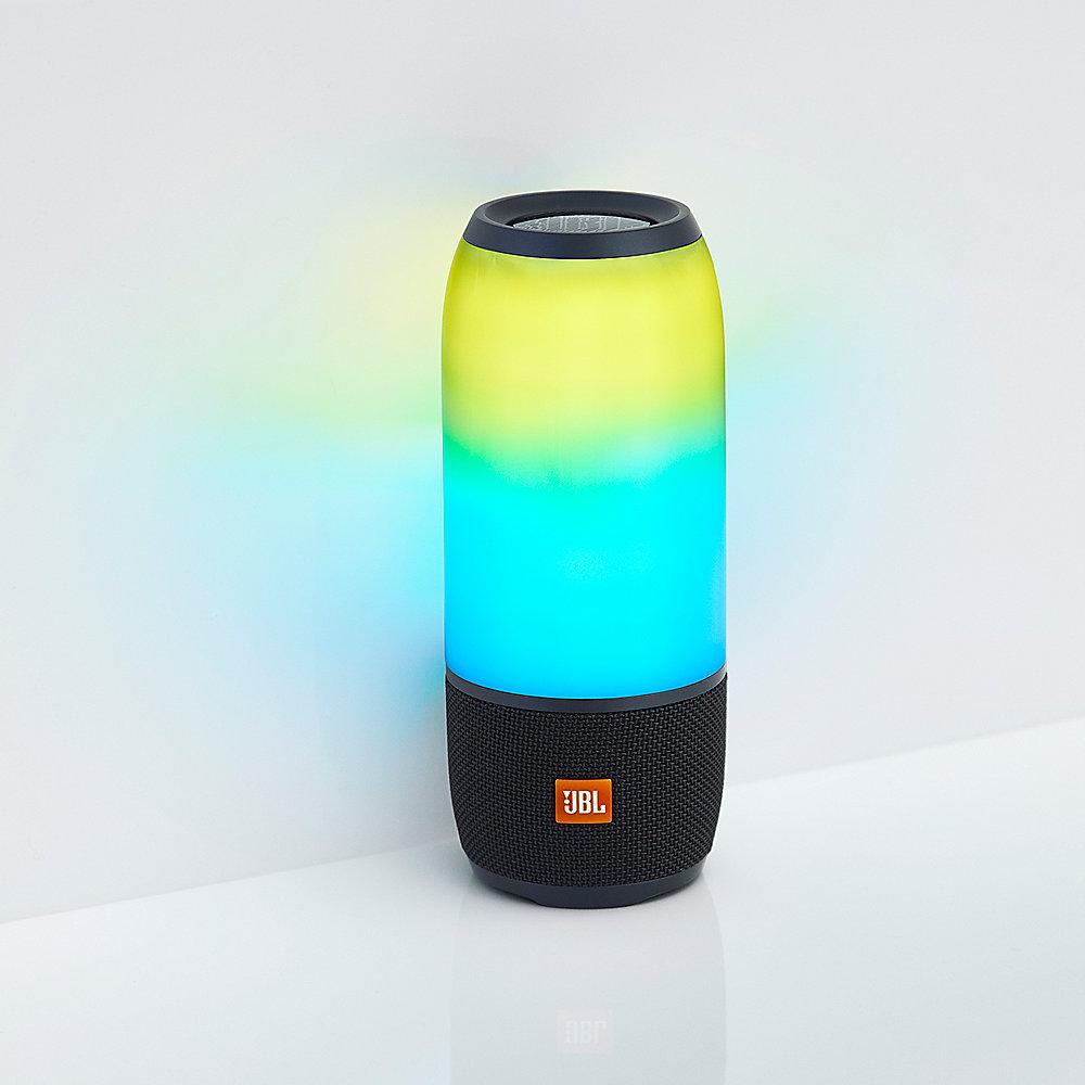 JBL Pulse 3 Bluetooth-Lautsprecher LED-Beleuchtung schwarz spritzgeschützt IPX7