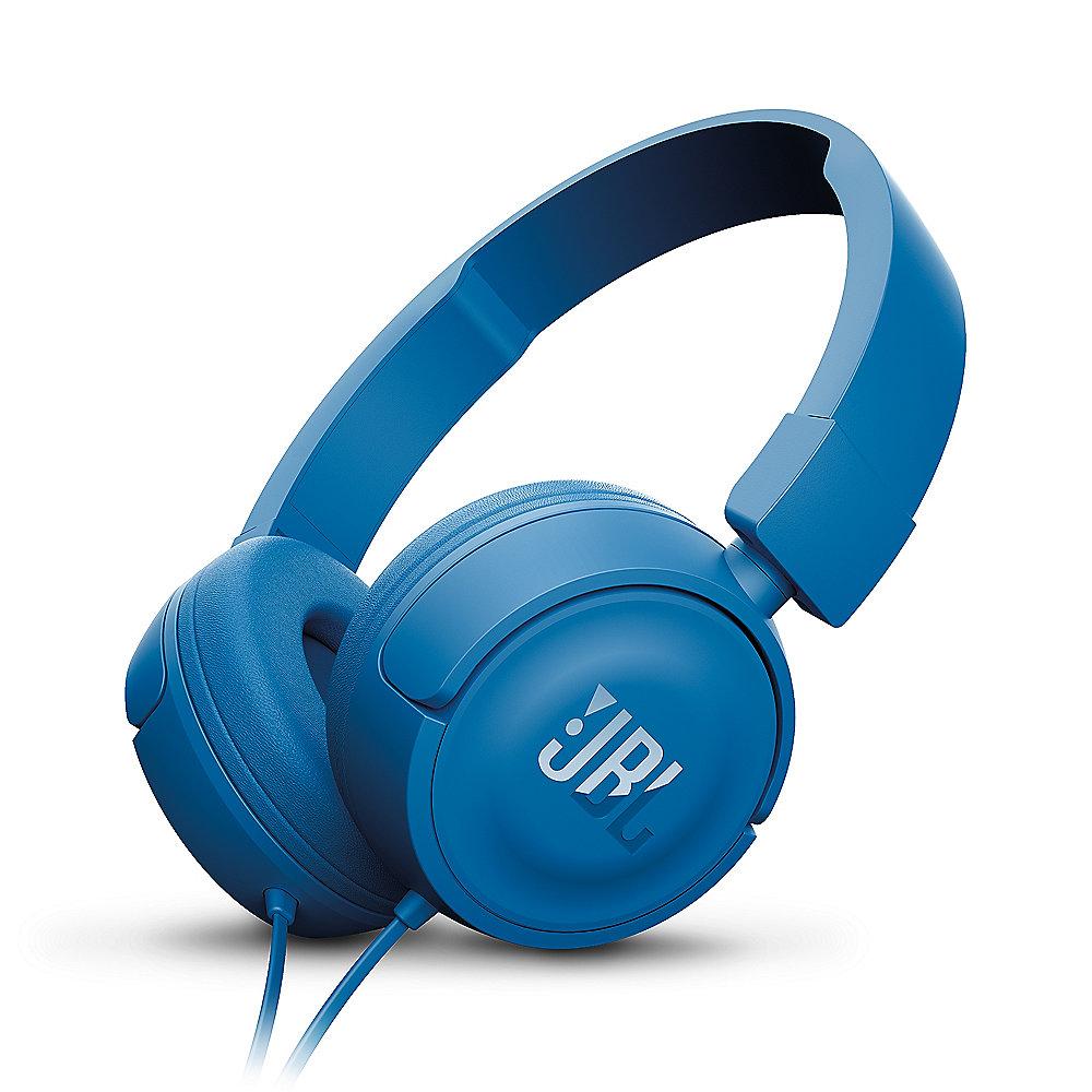 JBL T450 Blau - On Ear-Kopfhörer mit Mikrofon, JBL, T450, Blau, On, Ear-Kopfhörer, Mikrofon