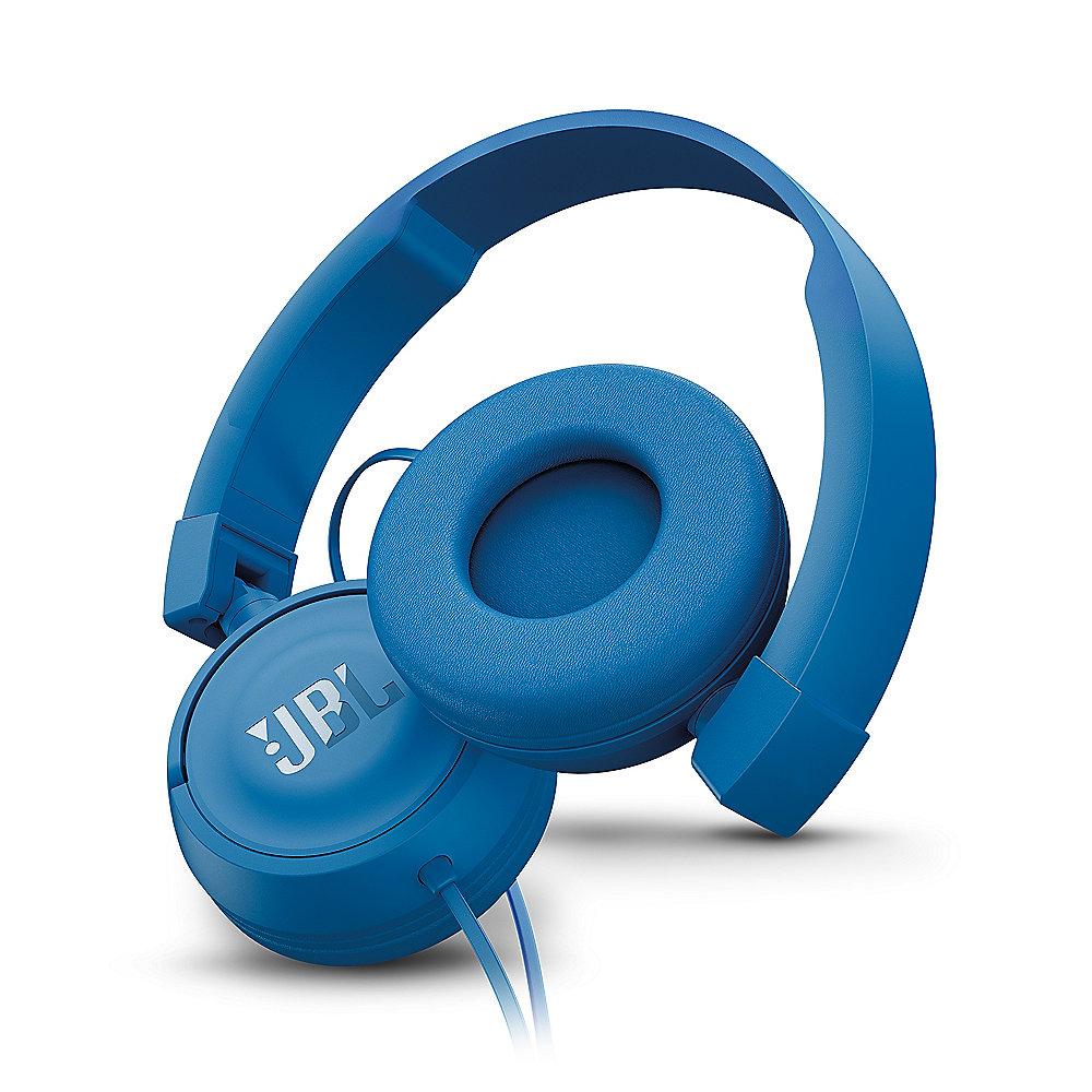 JBL T450 Blau - On Ear-Kopfhörer mit Mikrofon