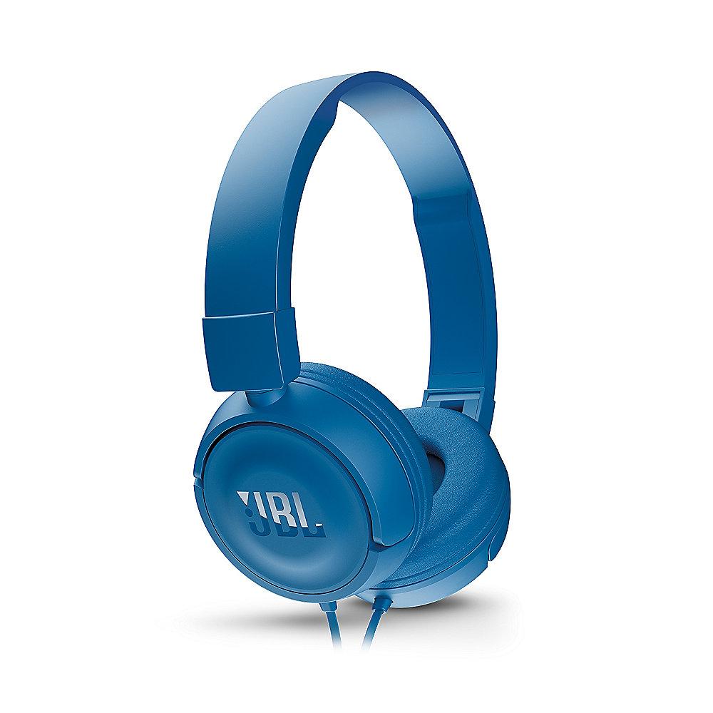 JBL T450 Blau - On Ear-Kopfhörer mit Mikrofon