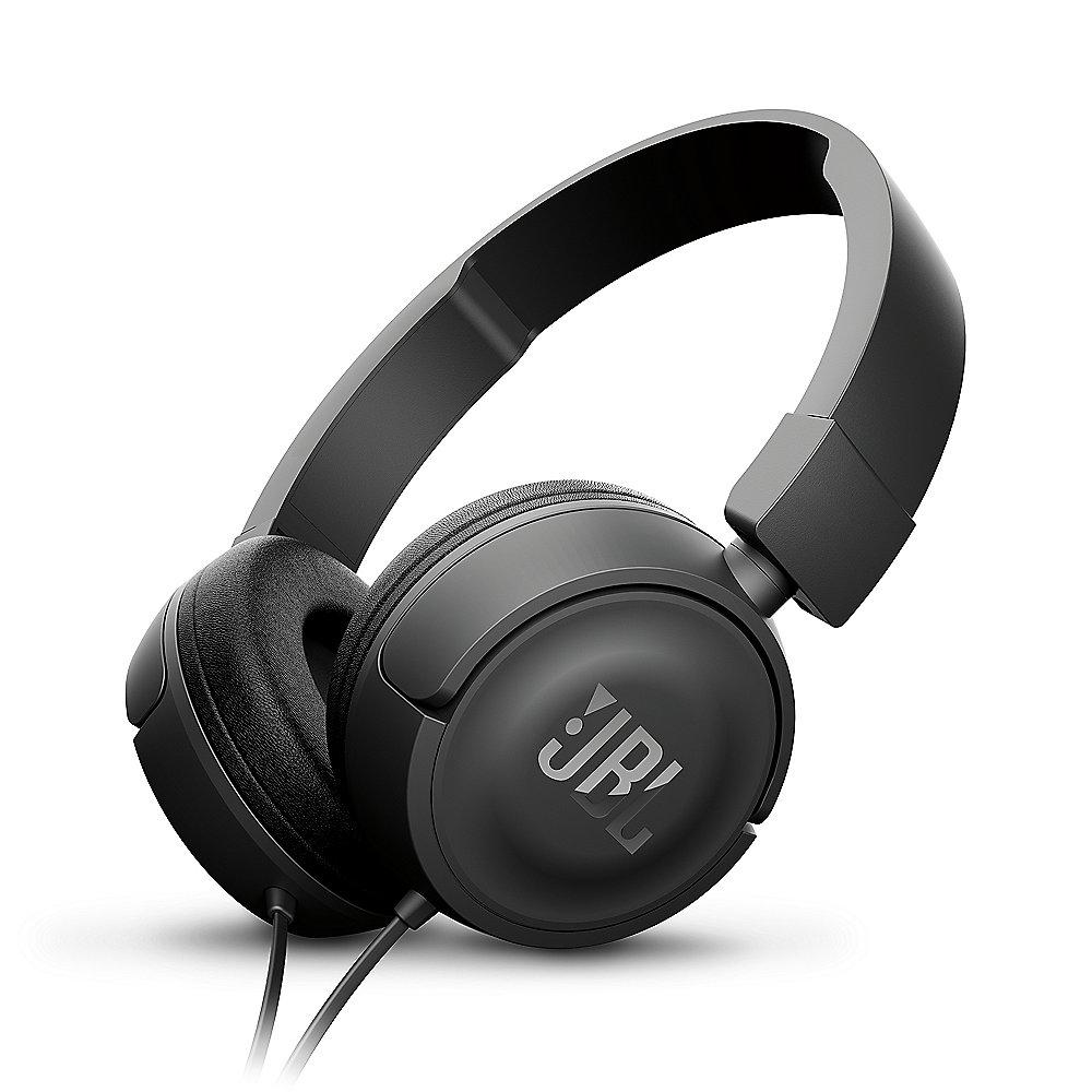 JBL T450 Schwarz - On Ear-Kopfhörer mit Mikrofon