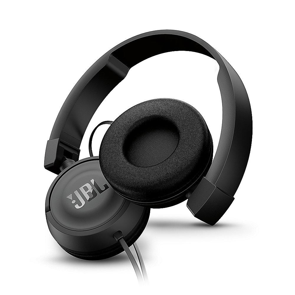 JBL T450 Schwarz - On Ear-Kopfhörer mit Mikrofon, JBL, T450, Schwarz, On, Ear-Kopfhörer, Mikrofon