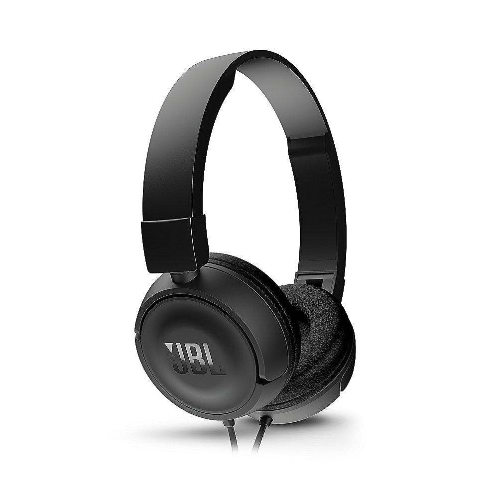 JBL T450 Schwarz - On Ear-Kopfhörer mit Mikrofon, JBL, T450, Schwarz, On, Ear-Kopfhörer, Mikrofon