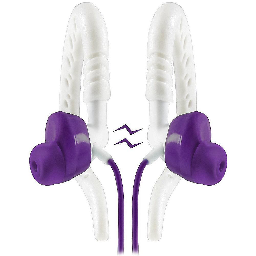 JBL Yurbuds Focus 400 - Sport-In Ear-Kopfhörer (Ohrbügel) Mikro/Fernb. lila/weiß