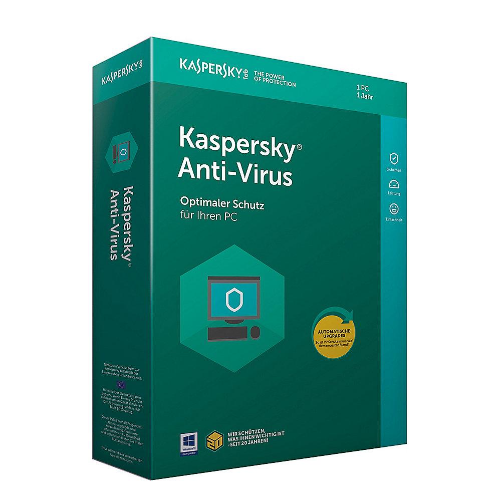 Kaspersky Anti-Virus Upgrade 1PC 1Jahr FFP / Produkt Key