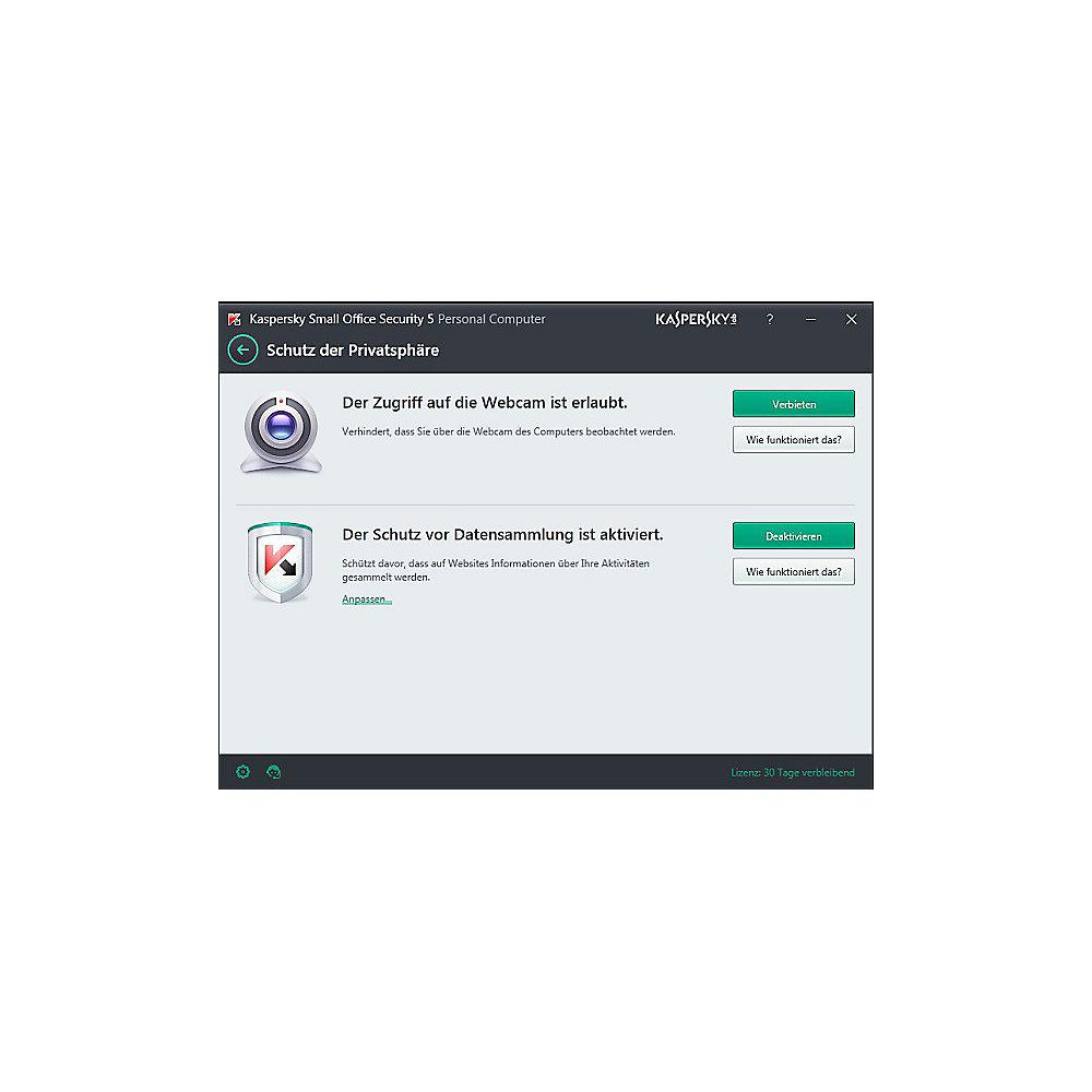 Kaspersky Small Office Security V5.0 Renewal Lizenz 15-19User 1 Jahr