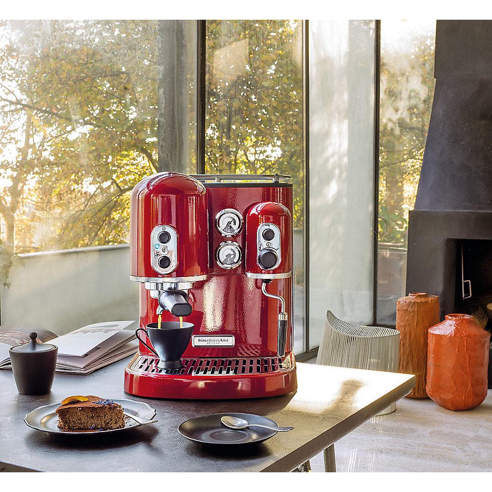 KitchenAid ARTISAN 5KES2102EER Espressomaschine Siebträger empire rot