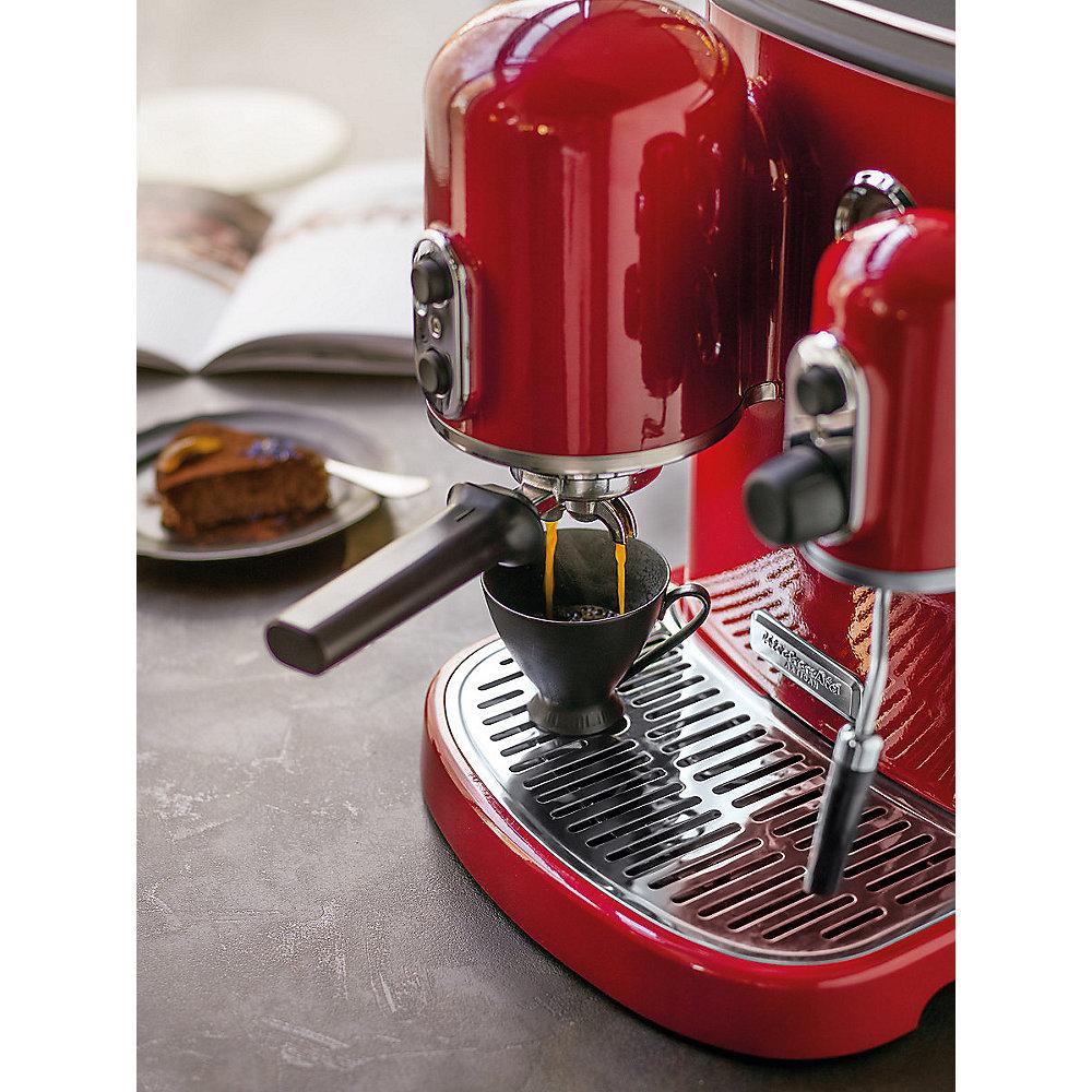 KitchenAid ARTISAN 5KES2102EER Espressomaschine Siebträger empire rot