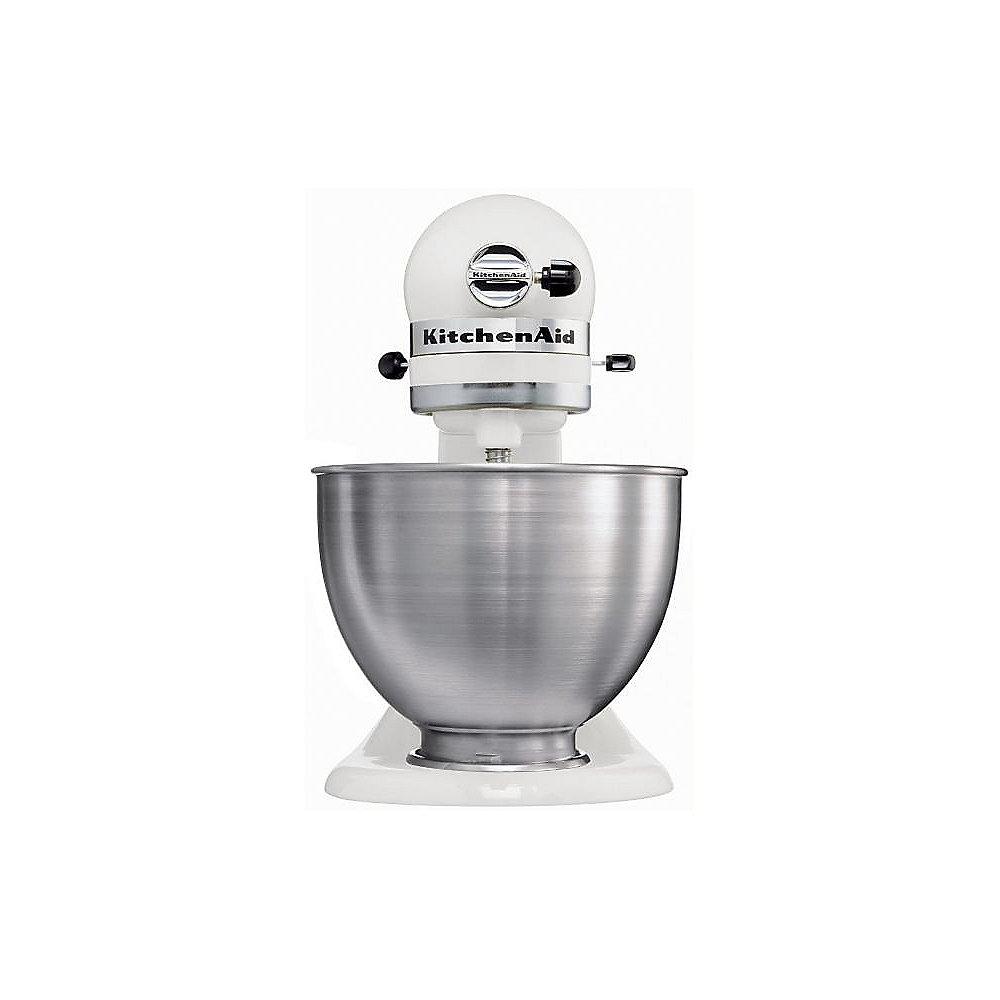 KitchenAid CLASSIC 5K45SS EWH Küchenmaschine weiss & Cookie Set