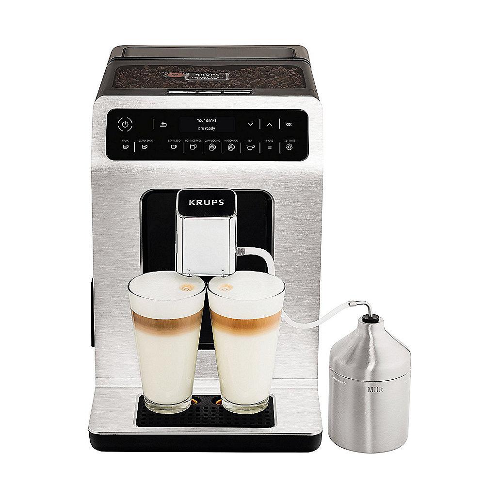 KRUPS EA891D Evidence One-Touch-Cappuccino Kaffeevollautomat Alu/Schwarz