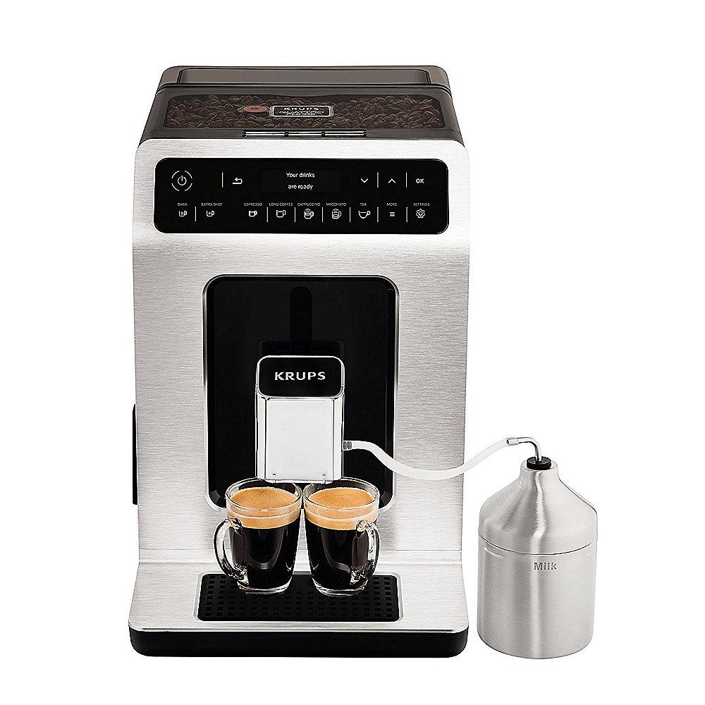 KRUPS EA891D Evidence One-Touch-Cappuccino Kaffeevollautomat Alu/Schwarz
