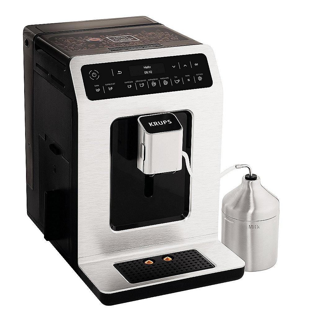 KRUPS EA891D Evidence One-Touch-Cappuccino Kaffeevollautomat Alu/Schwarz