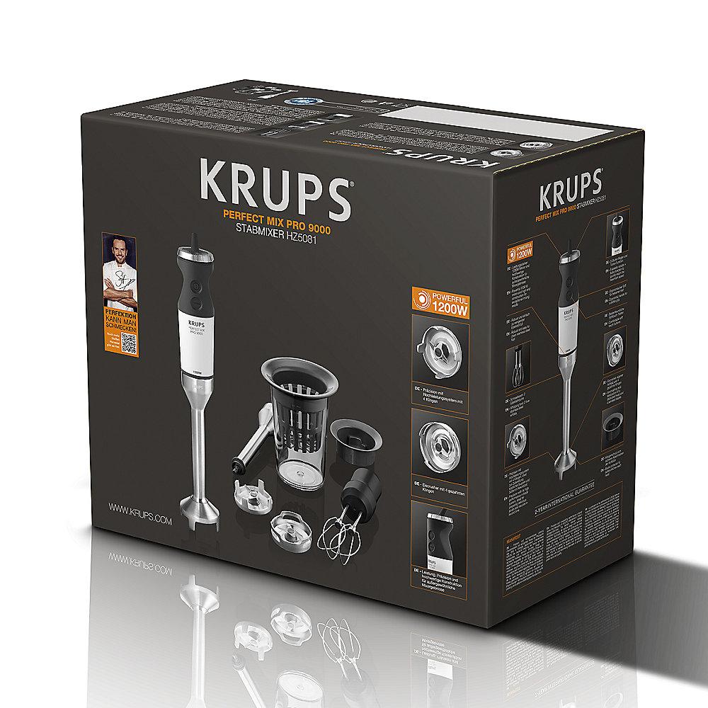 Krups HZ5081 Perfect Mix PRO  9000 Stabmixer Edelstahl grau, Krups, HZ5081, Perfect, Mix, PRO, 9000, Stabmixer, Edelstahl, grau