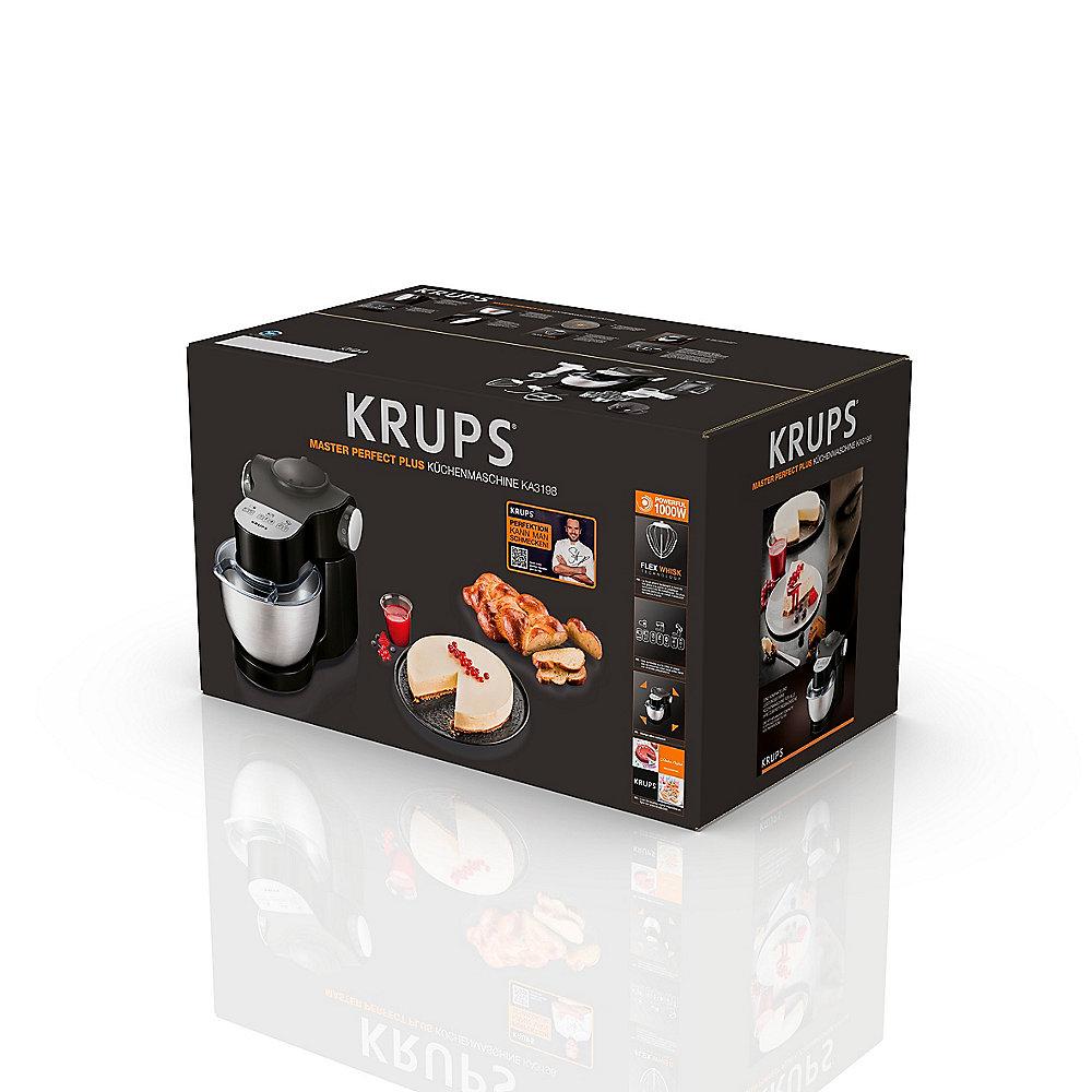 Krups KA3198 Master Perfect Plus Küchenmaschine 1000 Watt, schwarz