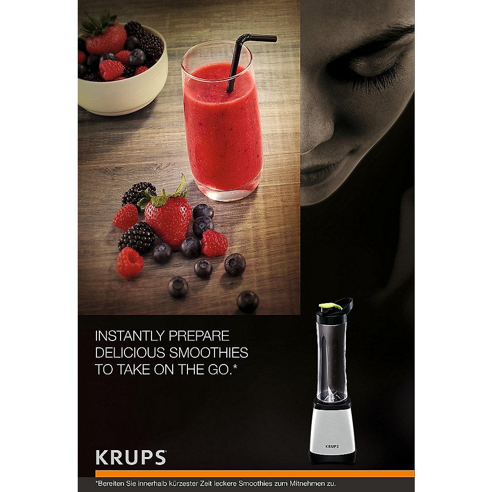 Krups KB204D SMOOTHIE TO GO PERFECT MIX 2000 Standmixer schwarz 300W