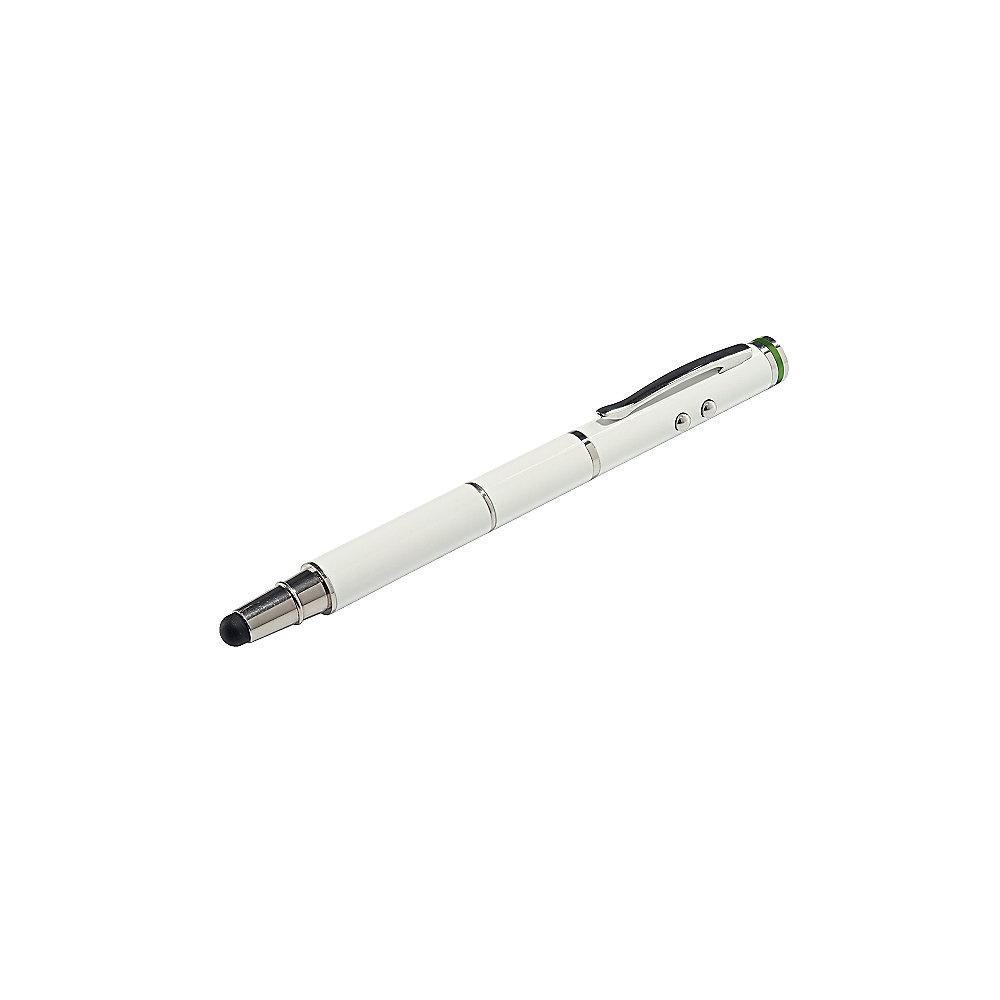 Leitz Complete 64140001 4 in 1 Stylus weiß Kugelschreiber Leuchte Laserpointer