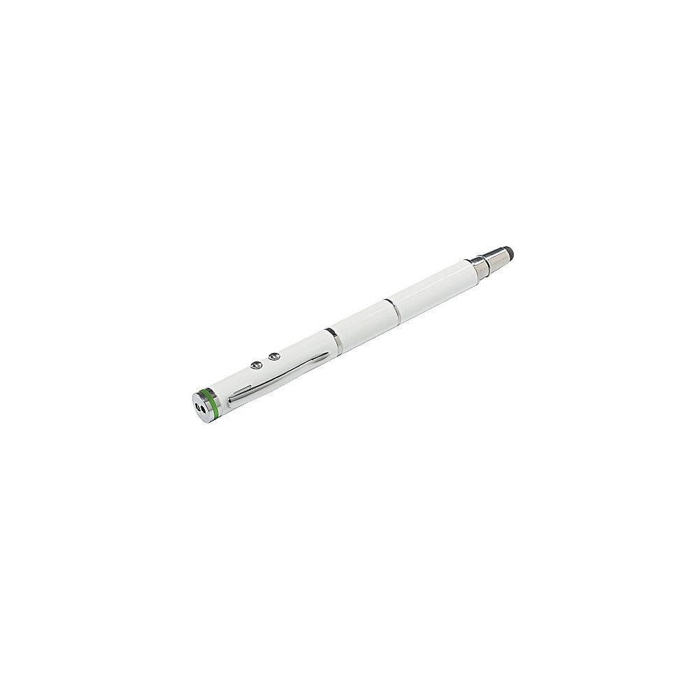 Leitz Complete 64140001 4 in 1 Stylus weiß Kugelschreiber Leuchte Laserpointer