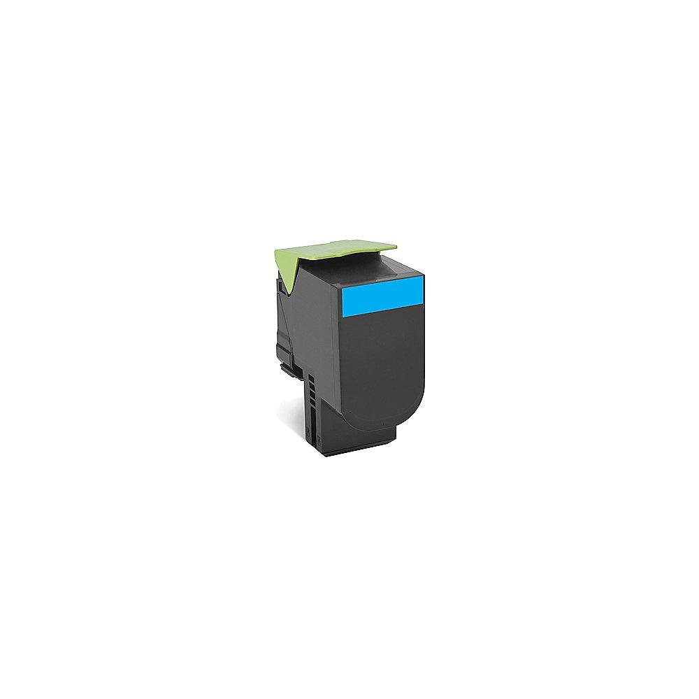 Lexmark 80C2SC0 Rückgabe-Tonerkasette Cyan 2.000 Seiten CX410, CX510